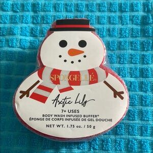 Spongelle Arctic Lily Snowman Body Wash Infused Buffer